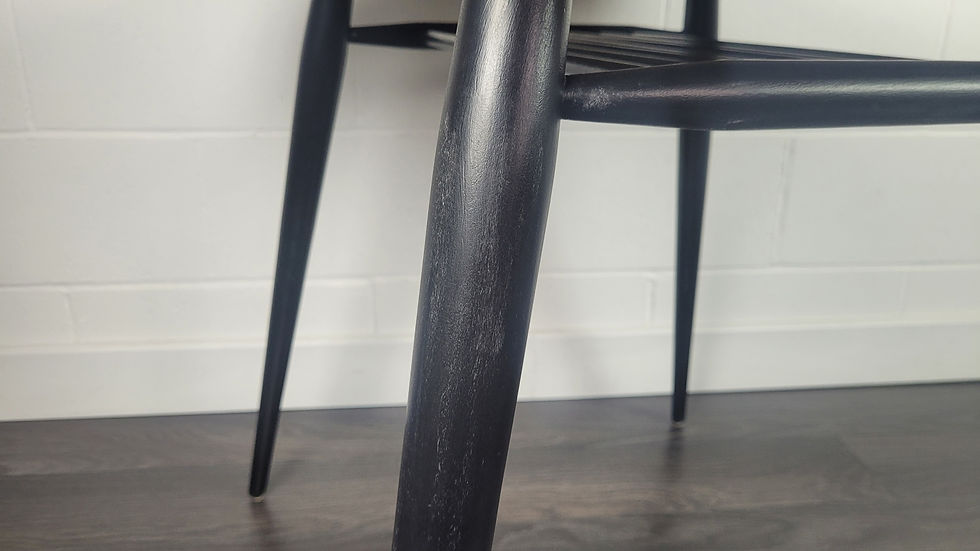 Thumbnail: Ercol Round Black Leg Breakfast Dining Table, 1960s