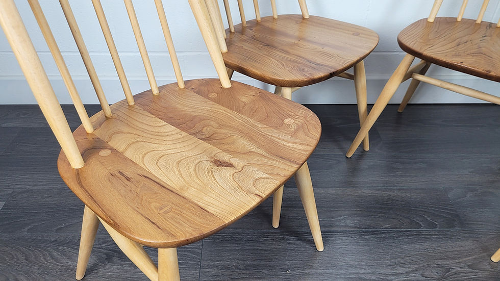 Thumbnail: Ercol Set of 5 Quaker Chairs, 1960s