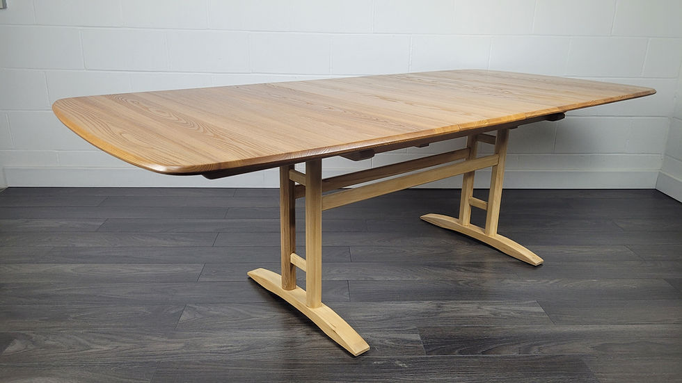 Thumbnail: Ercol Burford Grand Double Extending Dining Table, 1990s