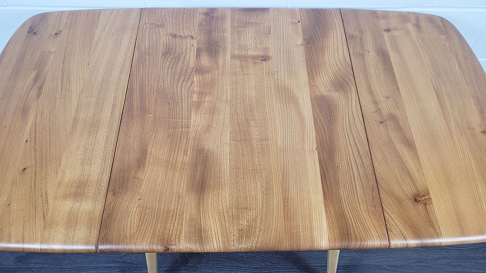 Thumbnail: Ercol Square Drop Leaf Dining Table, 1960s