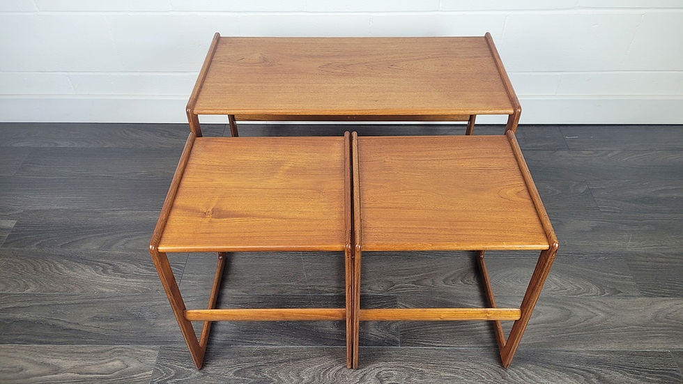 Thumbnail: Mogens Kold Nest of Three Coffee Tables, 1960s