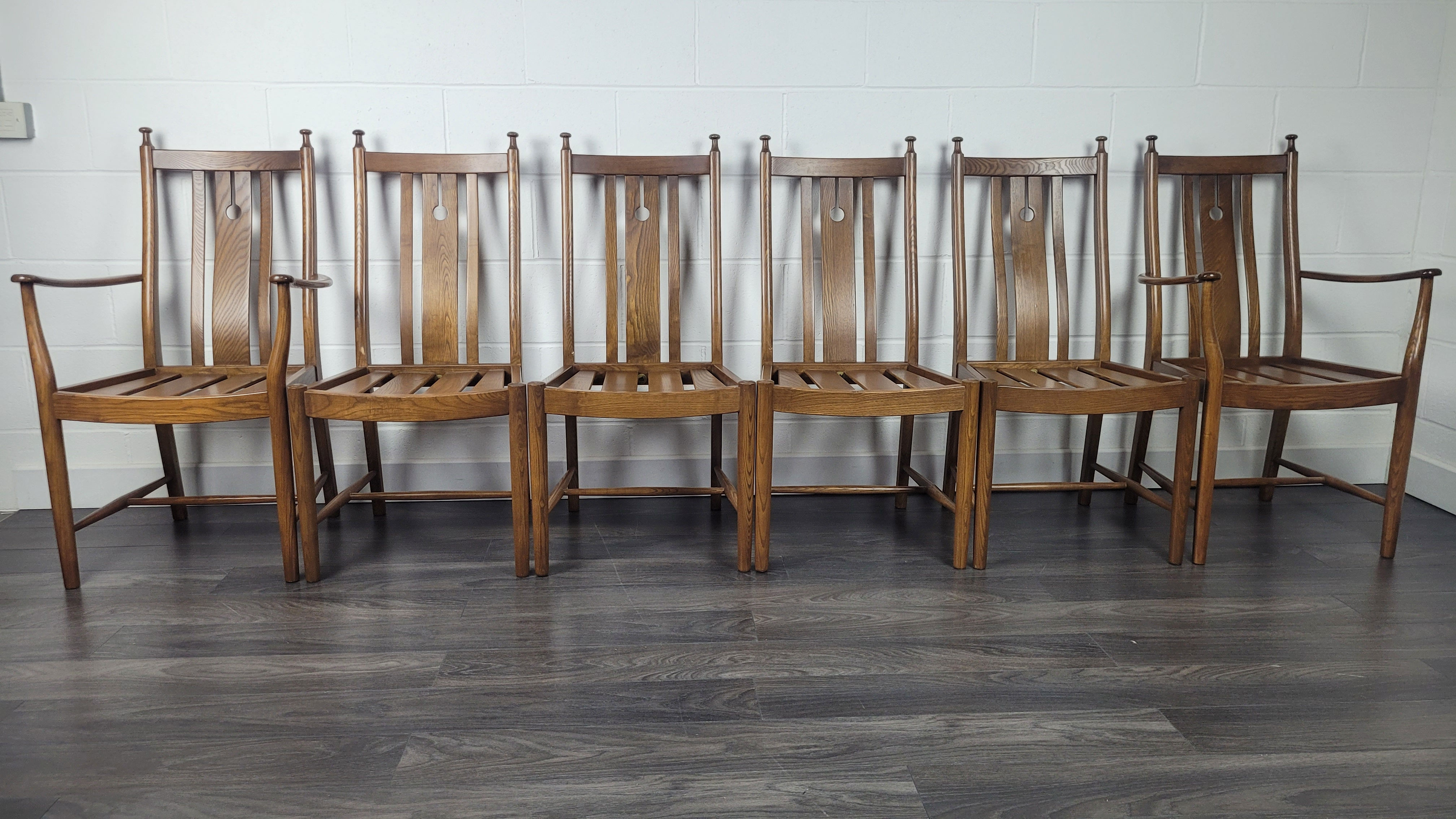 Ercol Set of 6 Stonor Chairs, 1990s