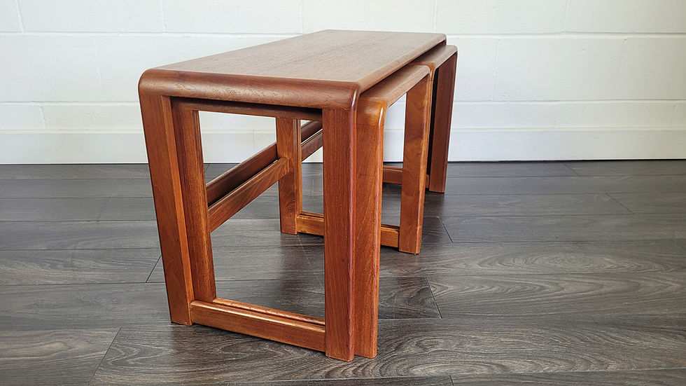 Thumbnail: Mid Century Nest of Three Coffee Tables, 1970s