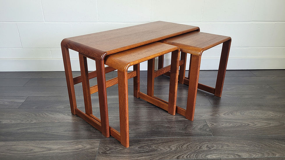 Thumbnail: Mid Century Nest of Three Coffee Tables, 1970s