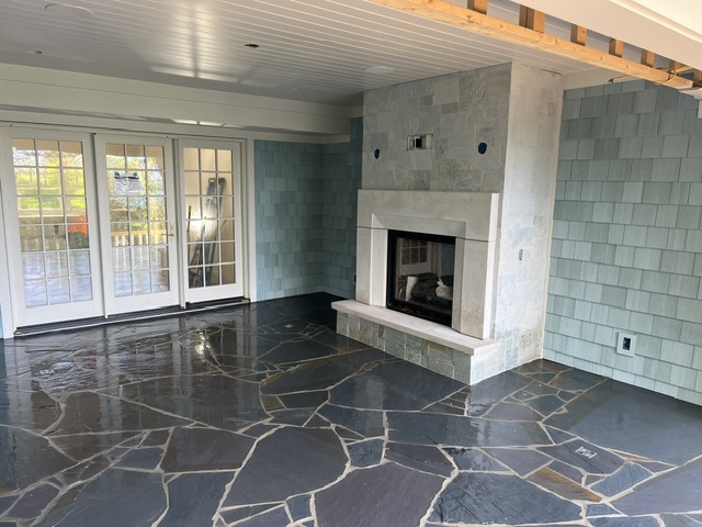 Fireplace masonry project 4