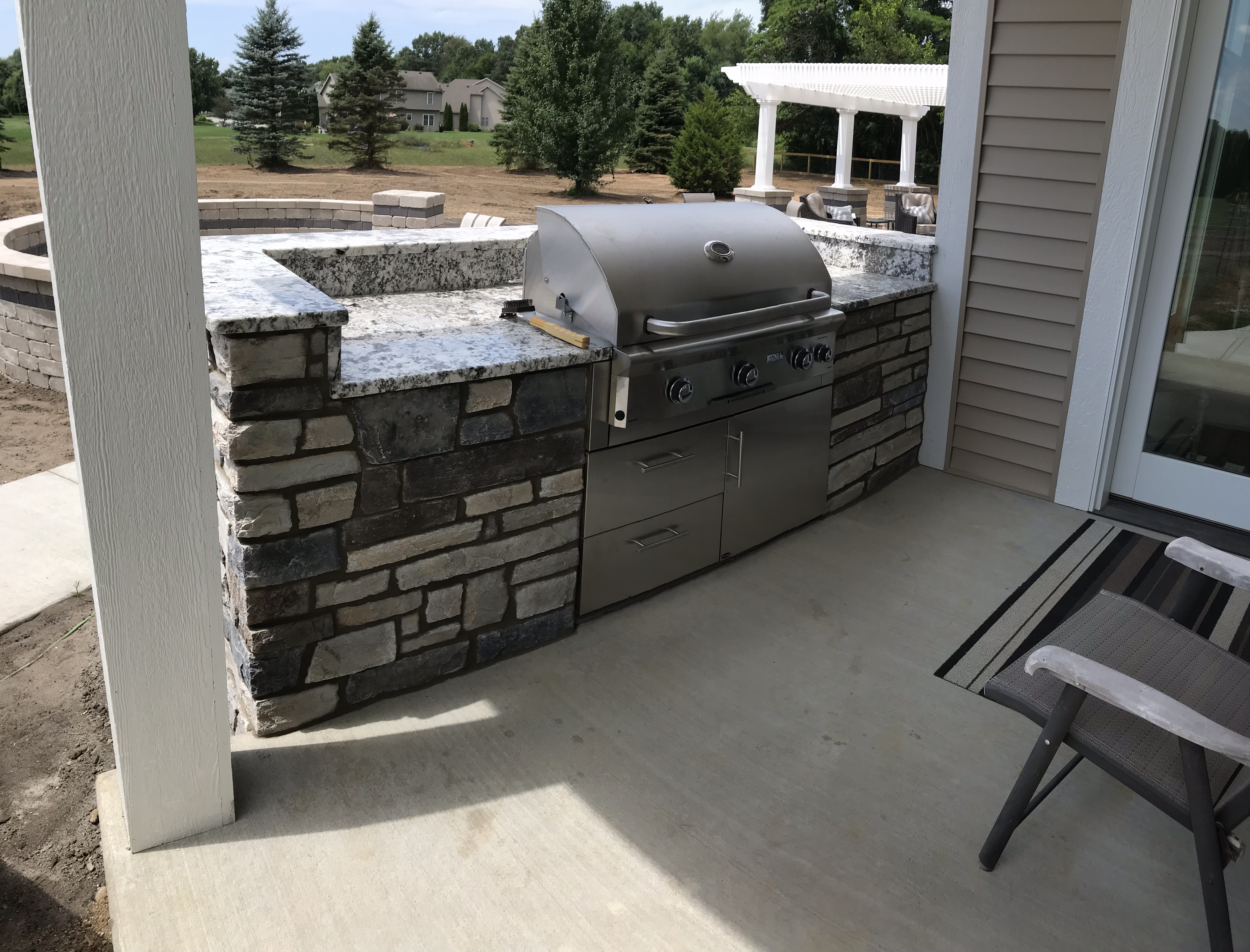 Outdoor living masonry project 1