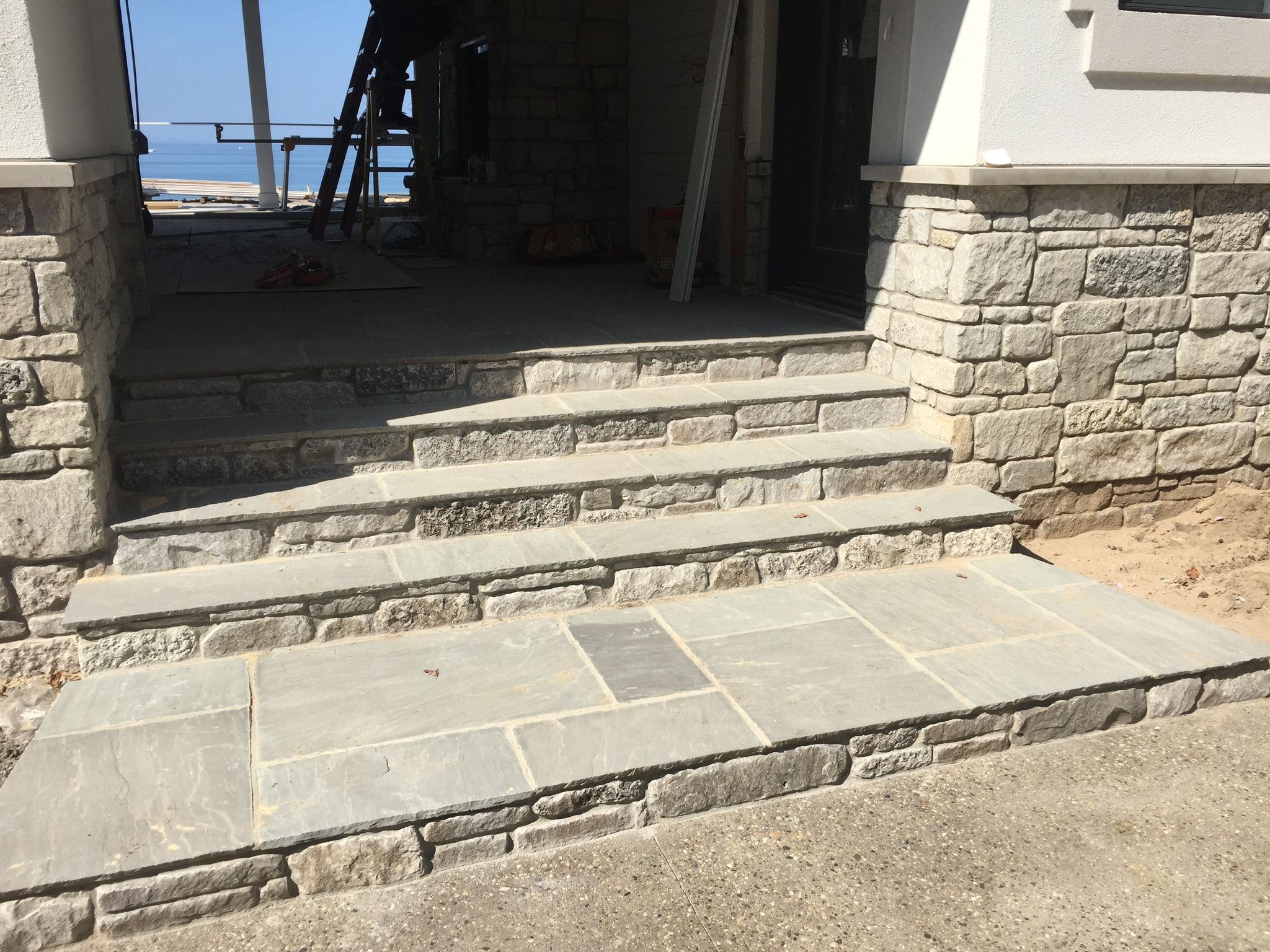 Entryways and mailboxes masonry project 19
