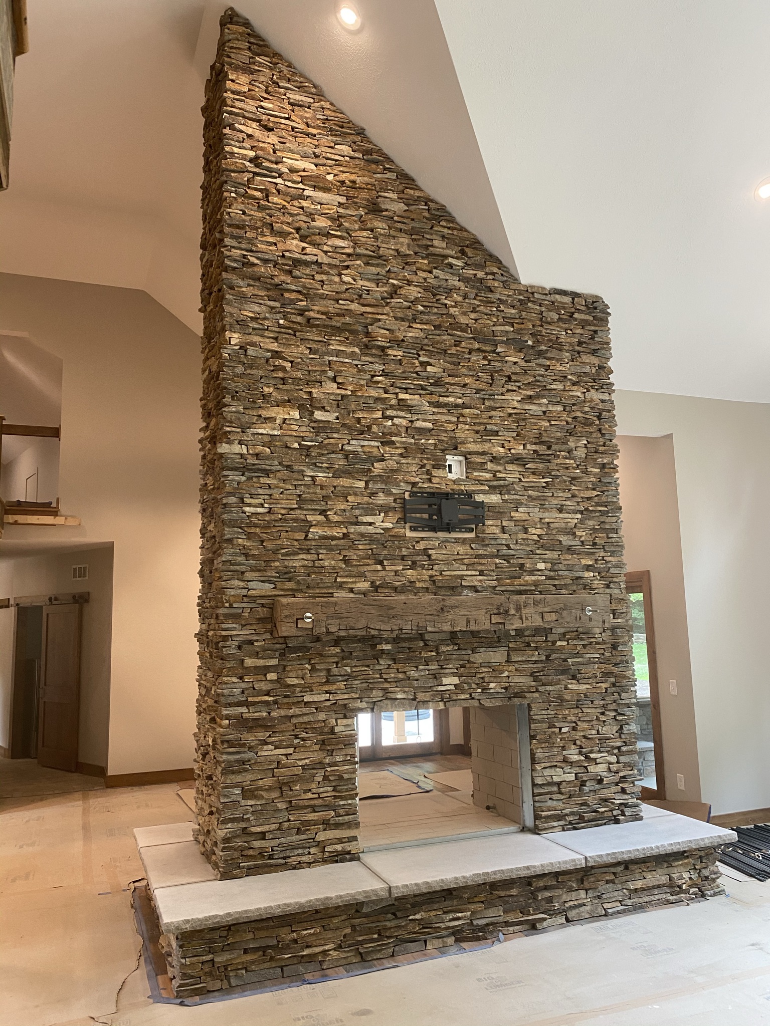 Fireplace masonry project 8