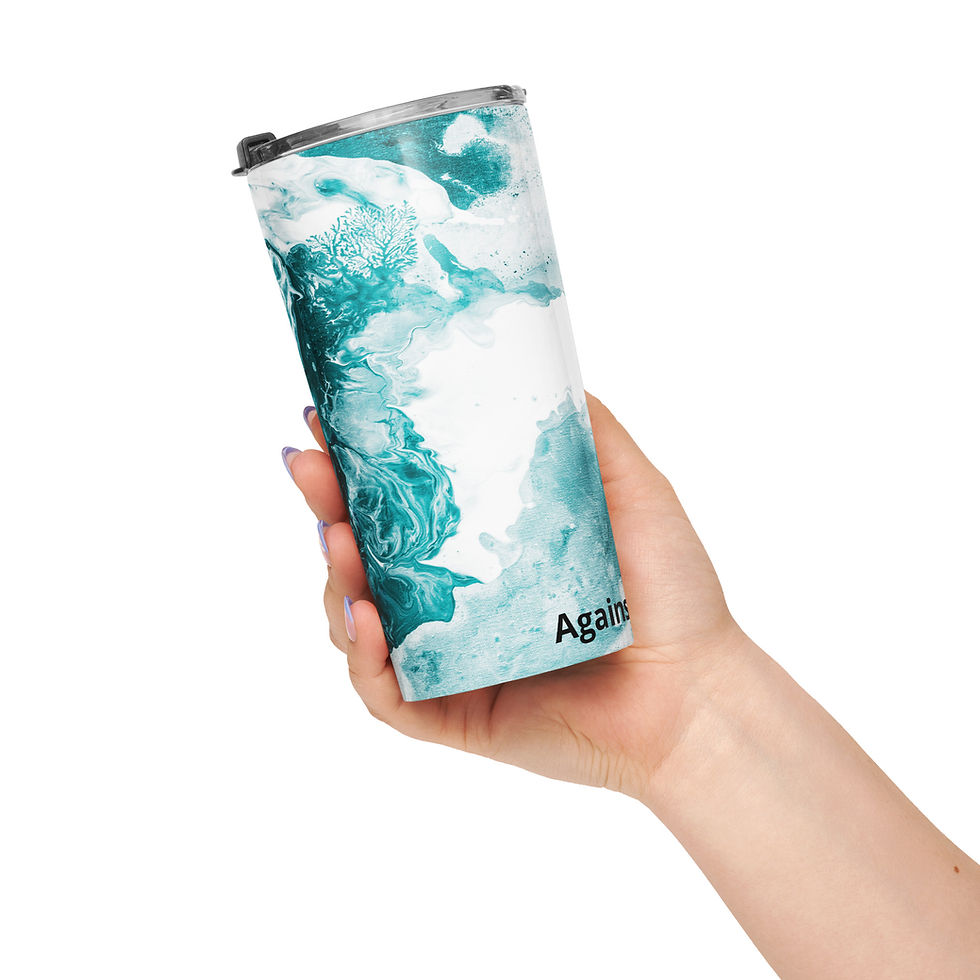 Thumbnail: ATT abstract double-wall stainless steel tumbler