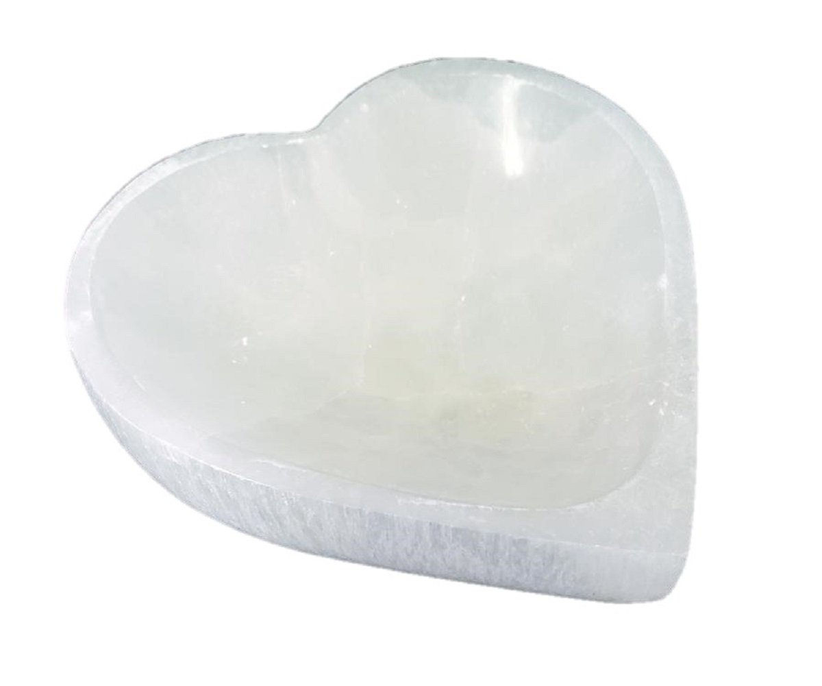 Selenite Heart Bowl (Jewelry & Sage Holder)