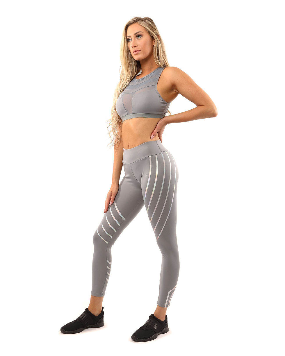 Thumbnail: Womens Laguna Performance Sports Bra - Grey