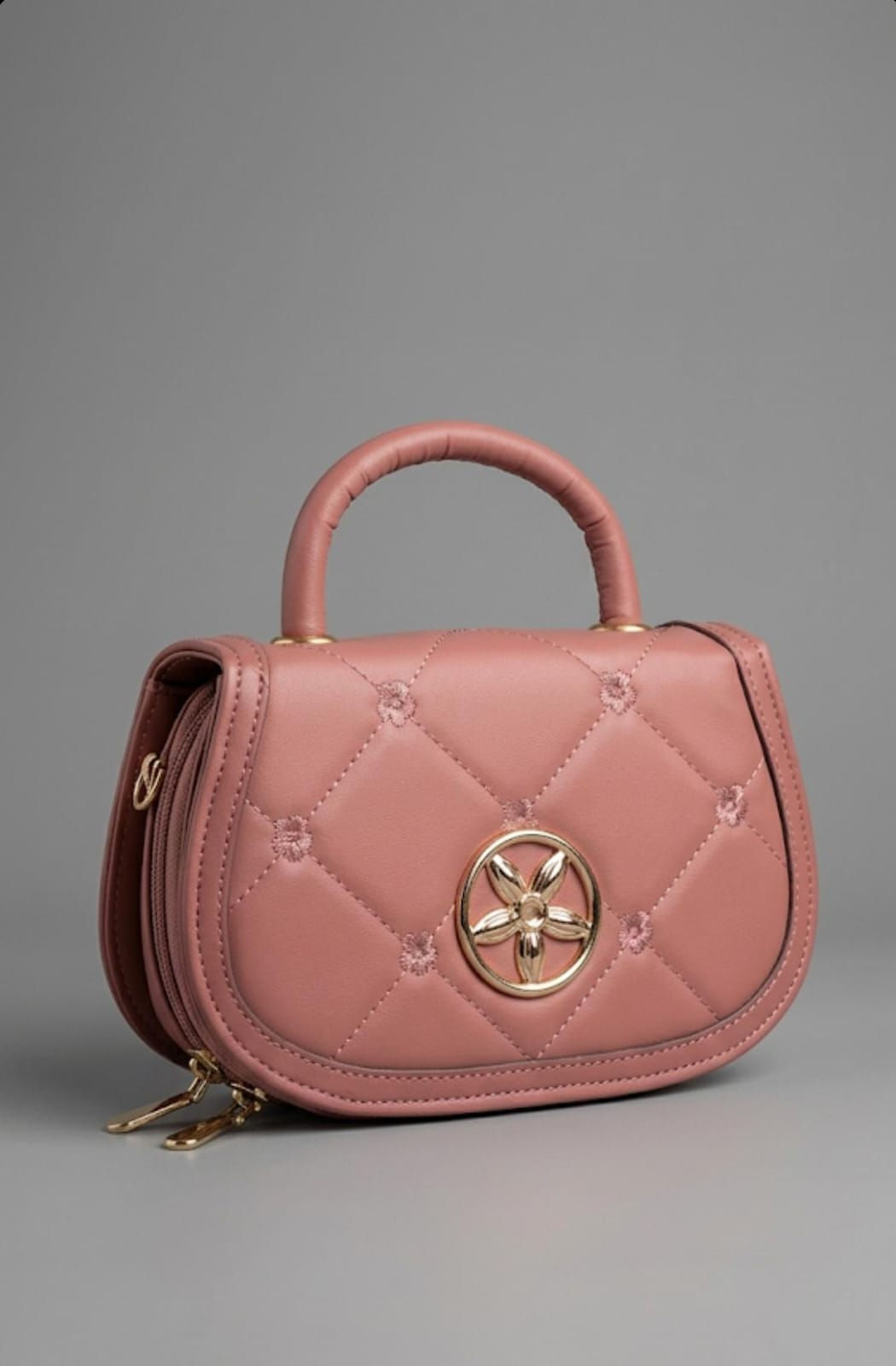 BOLSA FEMININA NA COR ROSÉ - BY-106#