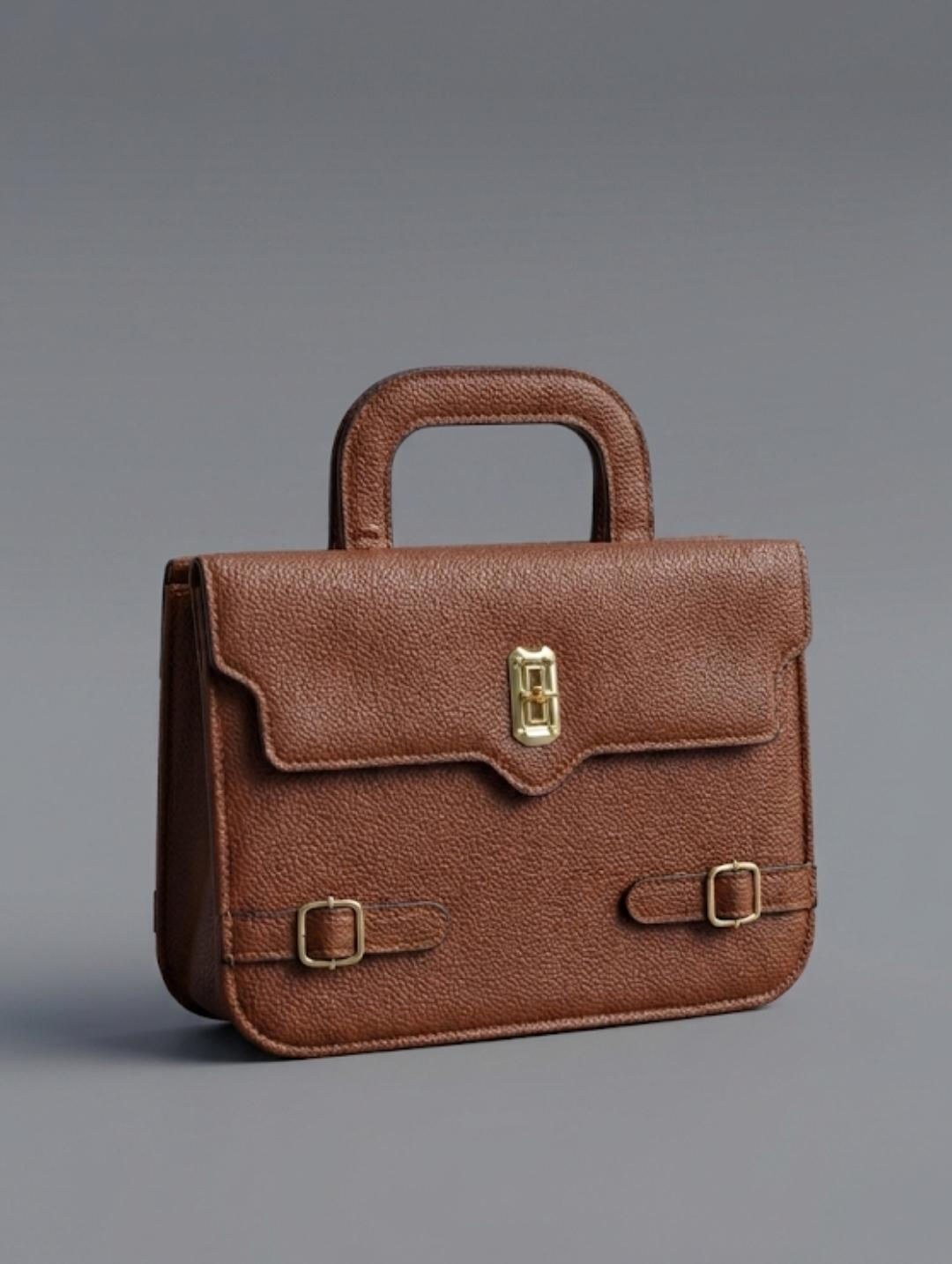 BOLSA FEMININA NA COR CAFÉ - CRB-5967