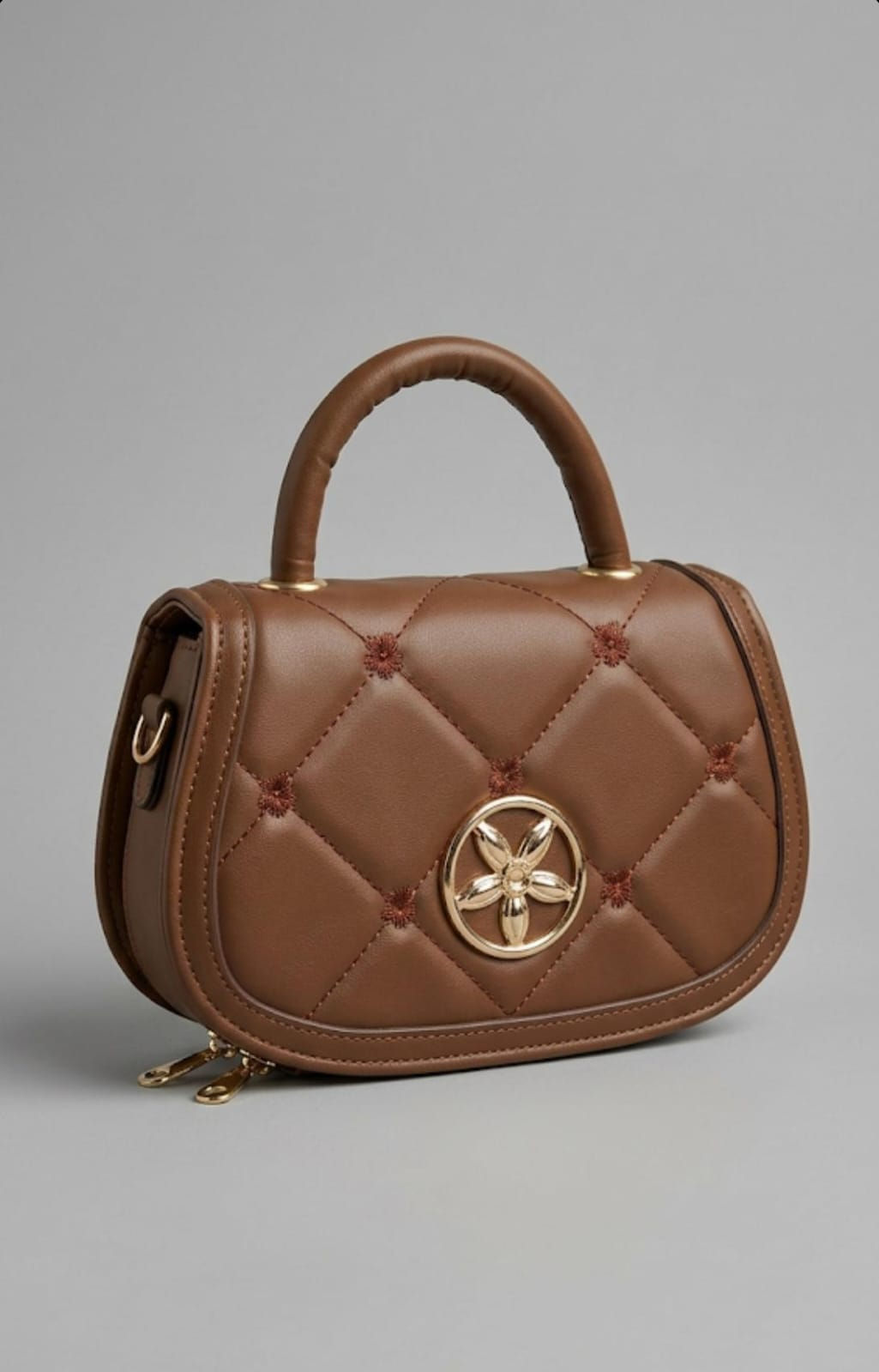 BOLSA FEMININA NA COR MARROM - BY-106#