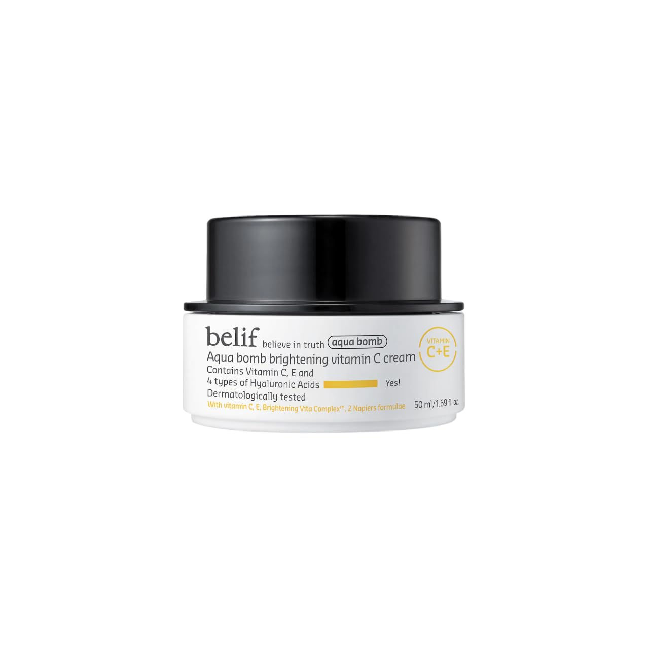 belif Aqua Bomb Vitamin C Face Cream Moisturizer Infused with Hyaluronic Acid Vi