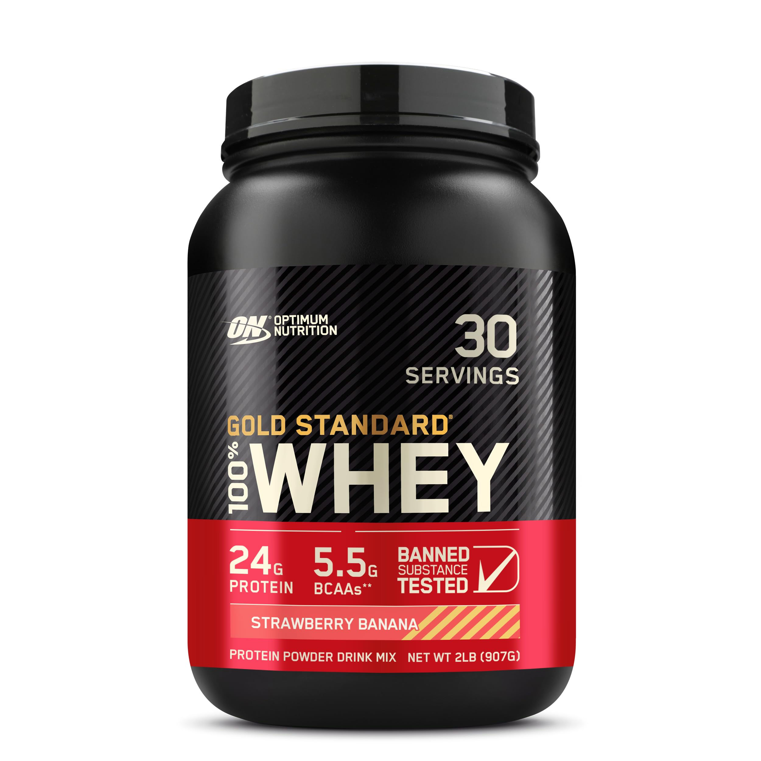 Optimum Nutrition Gold Standard 100% Whey Protein Powder Strawberry Banana 2 Pou