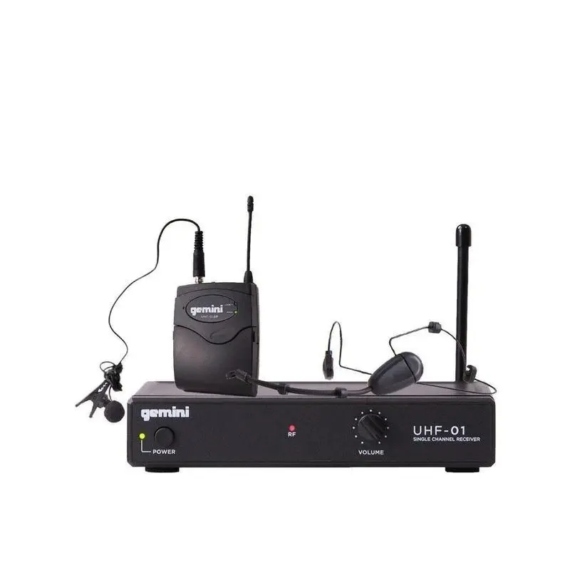 MICRÓFONO GEMINI UHF-01HL-F3 INALÁMBRICO