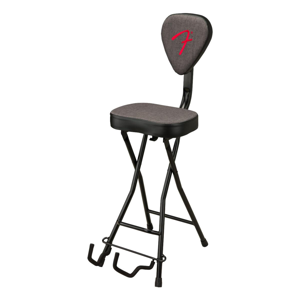 Silla Estudio Fender 351 con Soporte para Guitarra, Tweed Gris