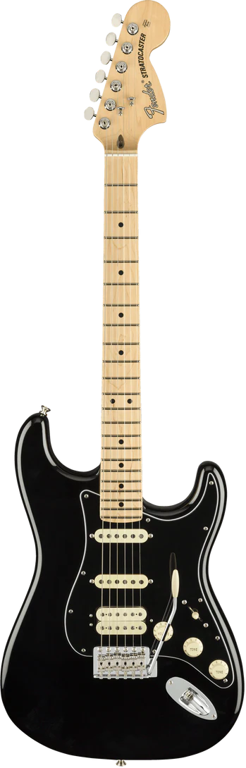 GUITARRA ELEC FENDER PLR STRAT NEGRO MAPLE HSS