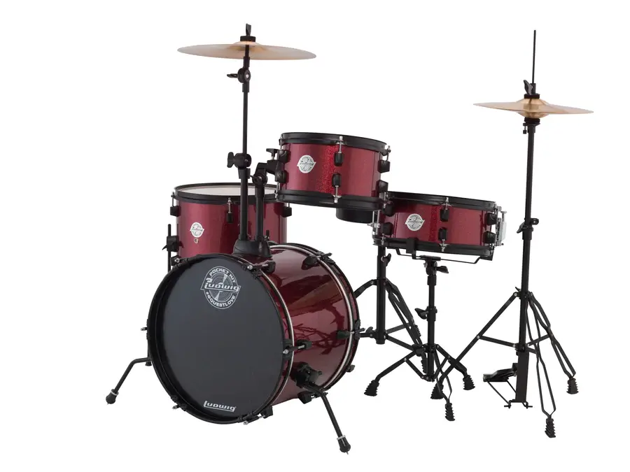 BATERIA LUDWIG POCKET KIT 4PC RED SP