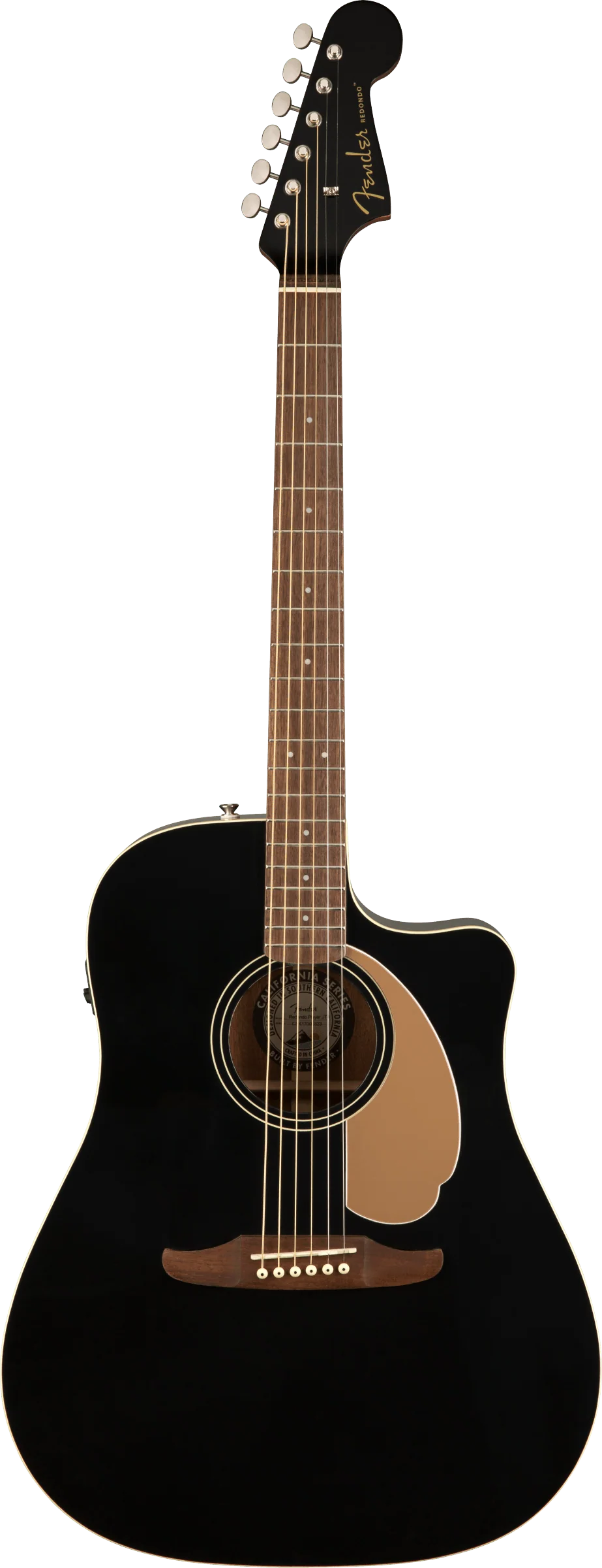 GUITARRA EQ FENDER PLR REDONDO FOLK NEGRO