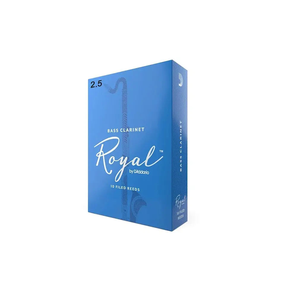 CAÑA RICO ROYAL CLARINETE BAJO (CAJA POR 10 UNIDADES) REB1025