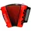 Miniatura: ACORDEON HOHNER REY VALLENATO 5 LETRAS ROJO