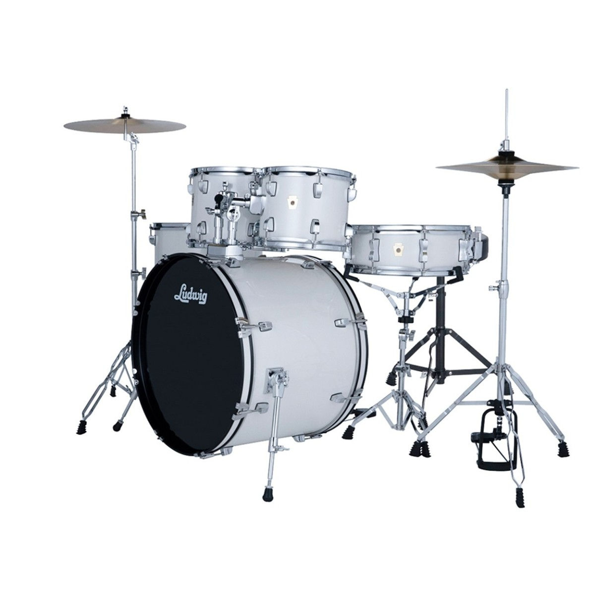 Batería Ludwig Accent Drive 5 piezas — Snow Dust