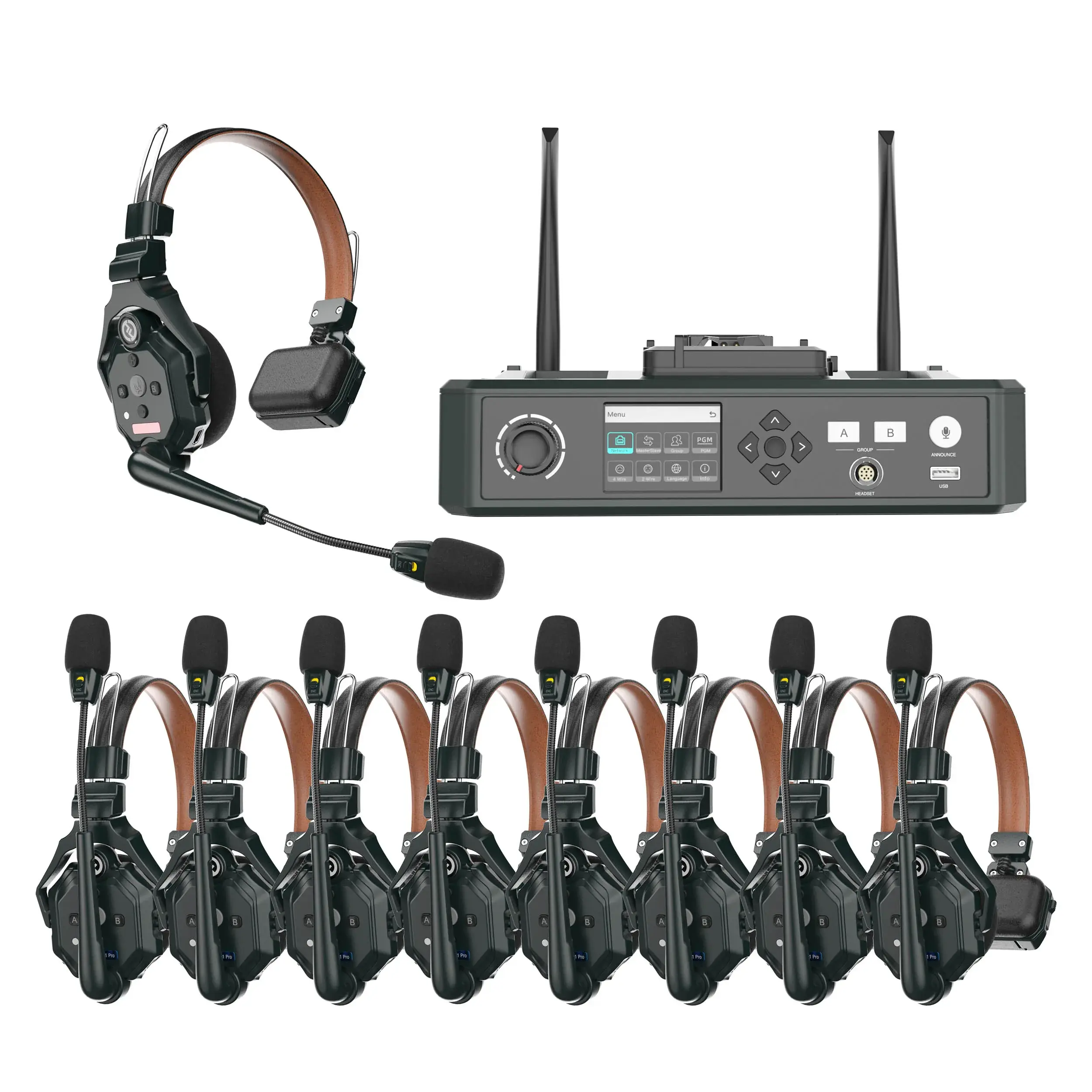 Solidcom C1 Pro Wireless Intercom-8S with Hub