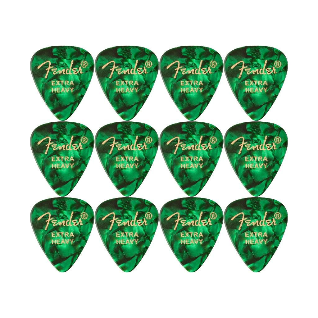 Pick Fender 351 Premium CLD Heavy Verde 12U