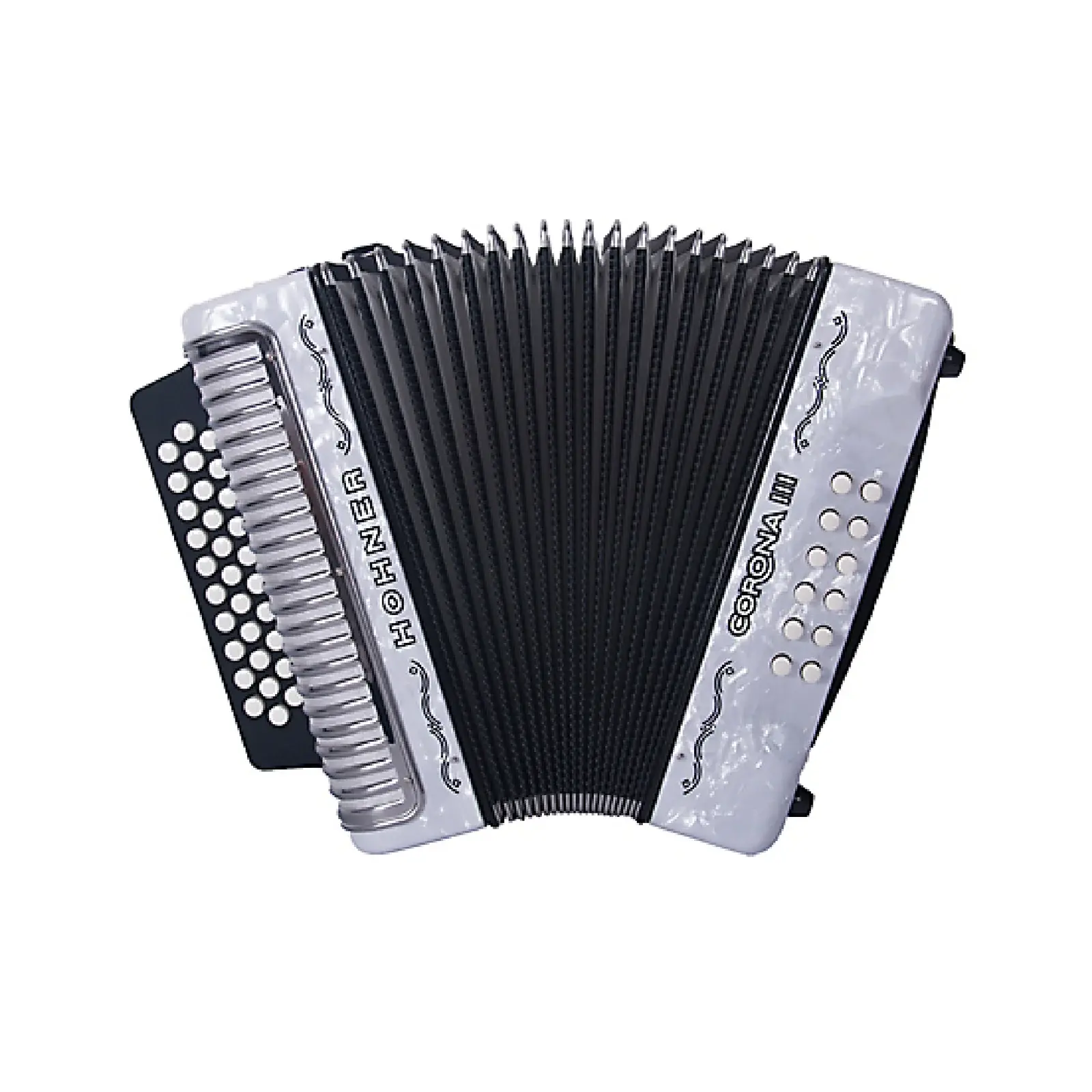 ACORDEON HOHNER CORONA III BESAS BLANCO