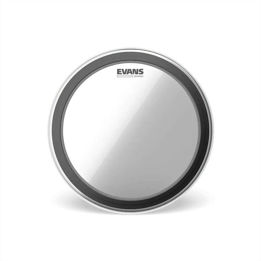 Parche Evans de 20" BD20EMAD Transparente con Sordina Ajustable
