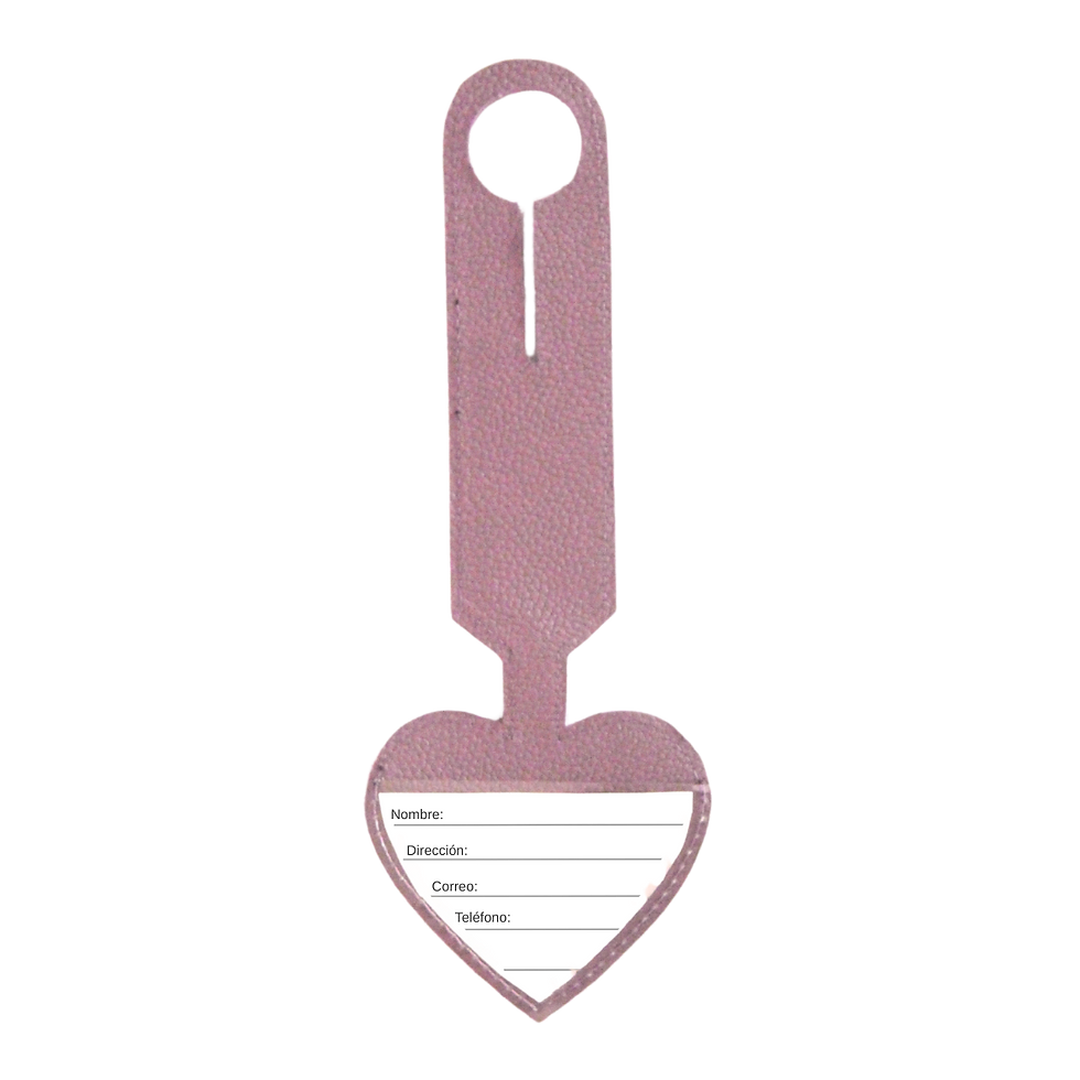 Miniatura: Tag de corazón para maleta