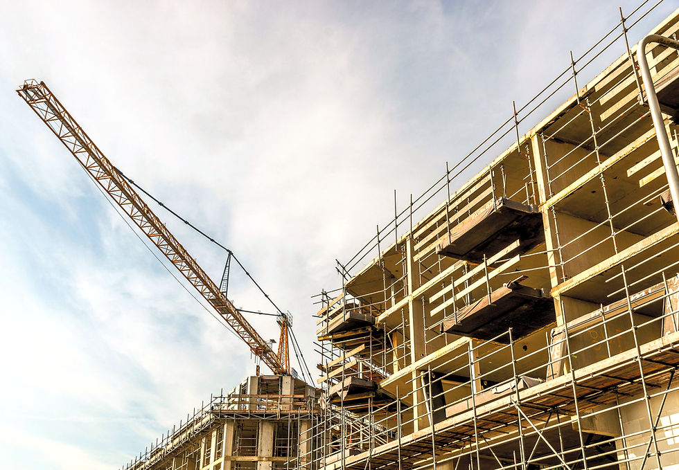 Construction and crane