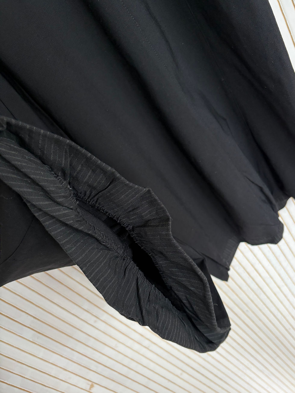 Thumbnail: Sarah Pacini Black Wide Leg Long Trousers 