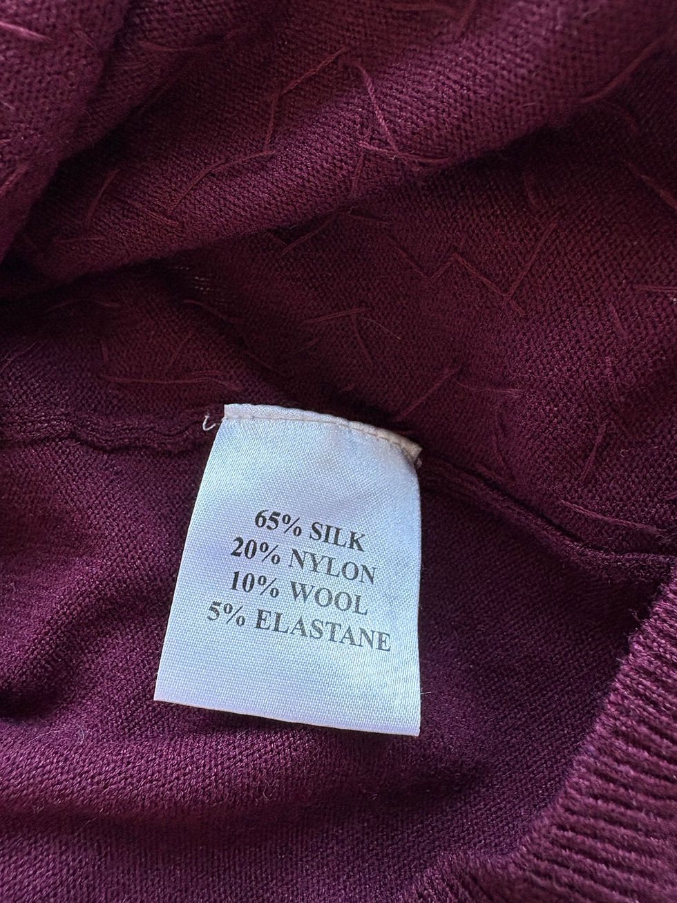 Thumbnail: Vintage Burgundy Sequin Halterneck Top