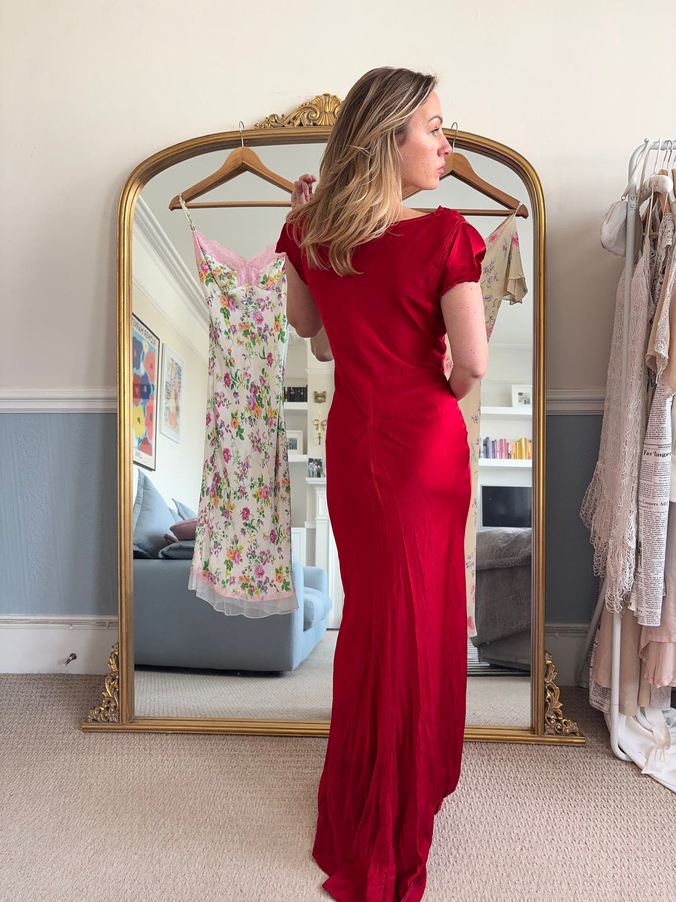 Thumbnail: Red Ghost Maxi Dress
