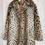 Thumbnail: Vintage Leopard Long Faux Fur Coat