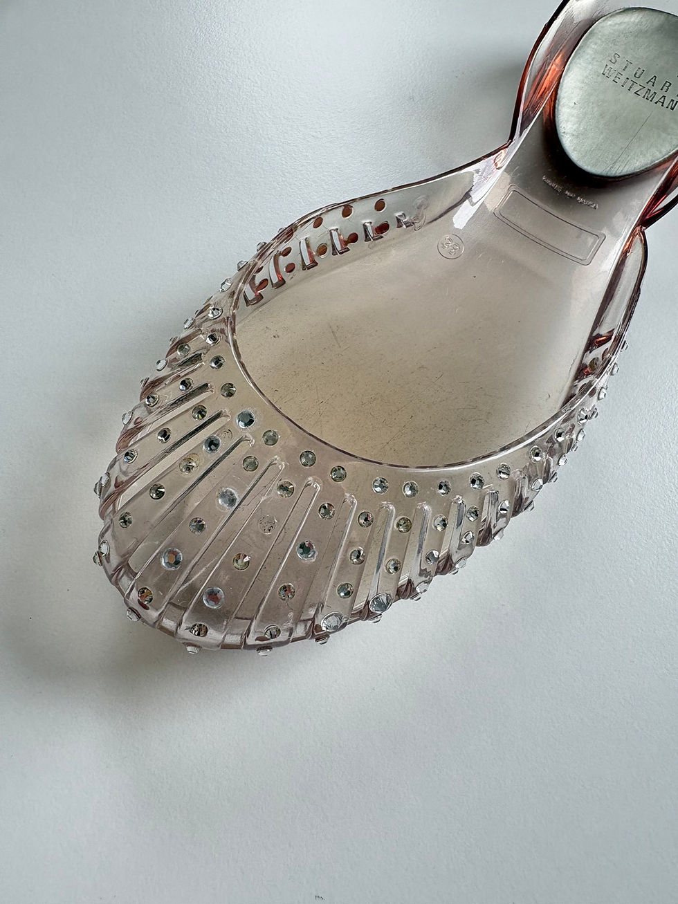 Thumbnail: Vintage Diamante Clear Pumps