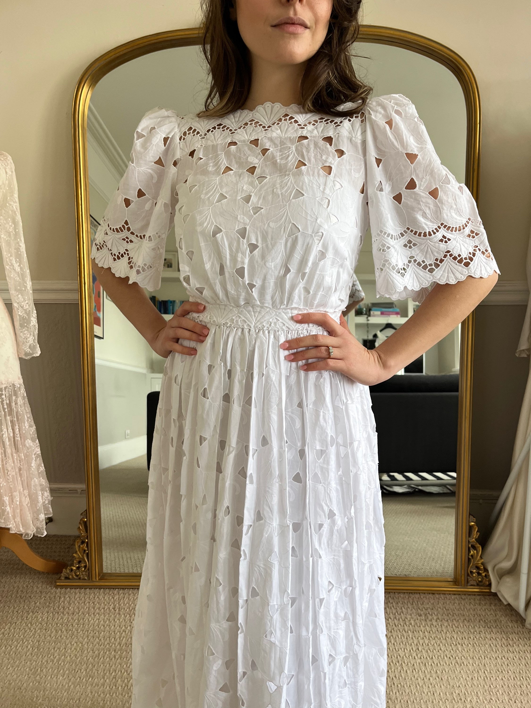 Vintage White Lace Dress