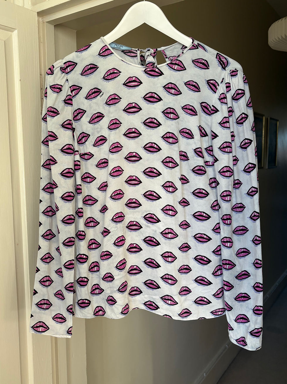 Thumbnail: Prada Lip Print Blouse