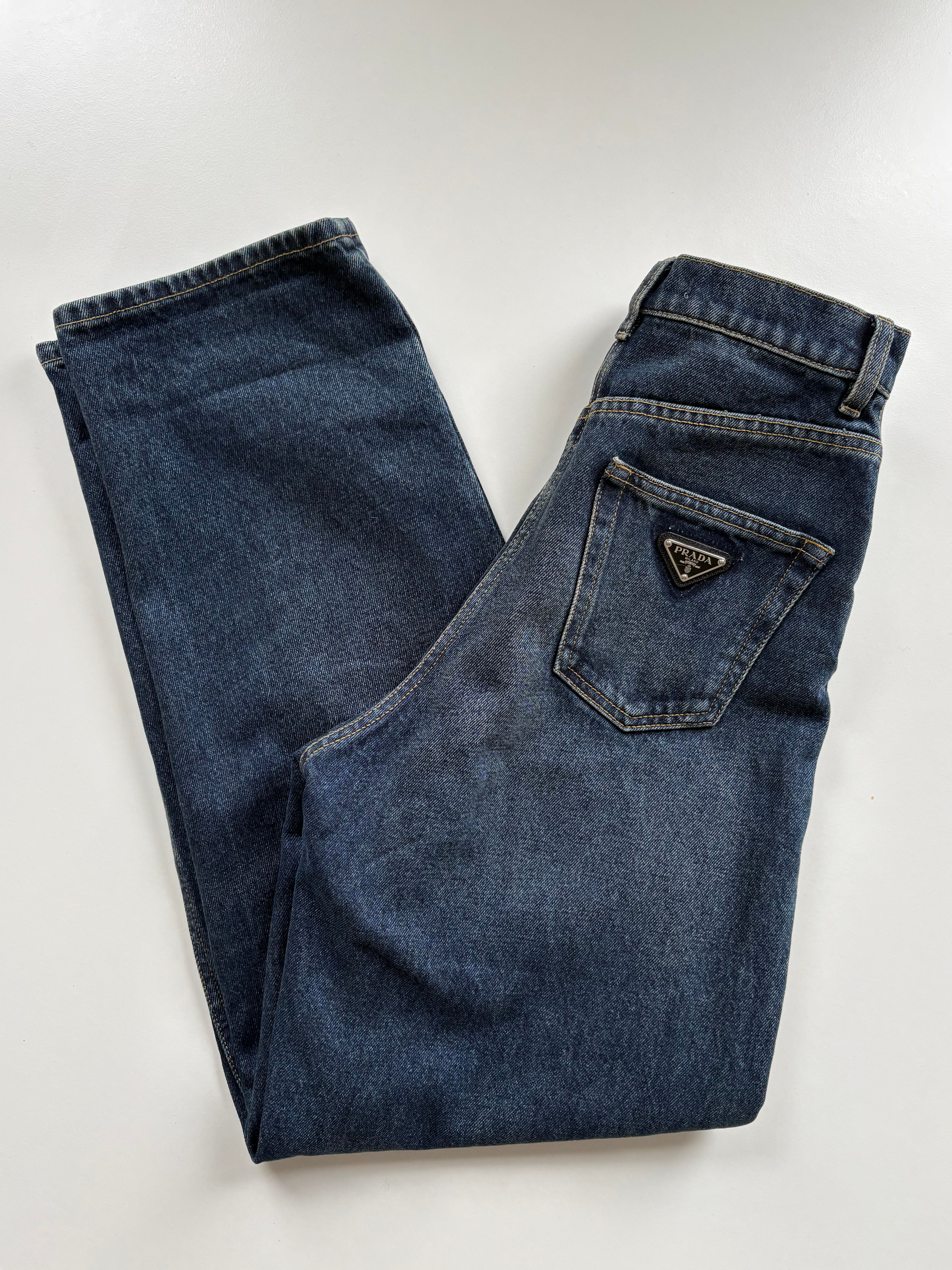 Prada high-rise straight-leg jeans