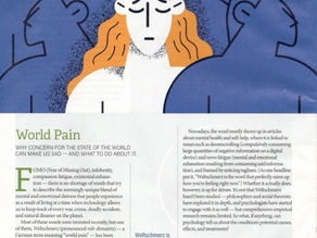 Weltschmerz or World Pain in Discover Magazine