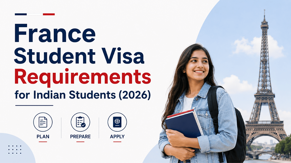 France Student Visa Requirements for Indian Students (2026)