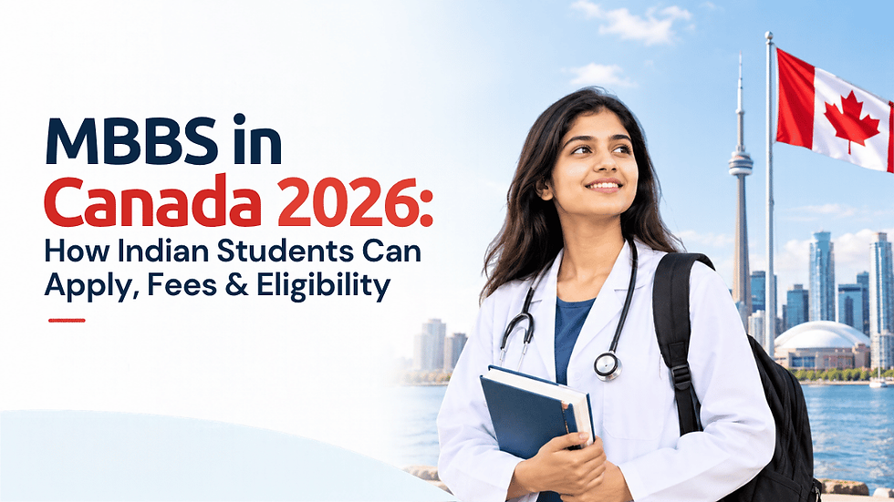 MBBS in Canada 2026: How Indian Students Can Apply, Fees & Eligibility