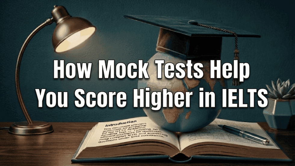 How Mock Tests Help You Score Higher in IELTS