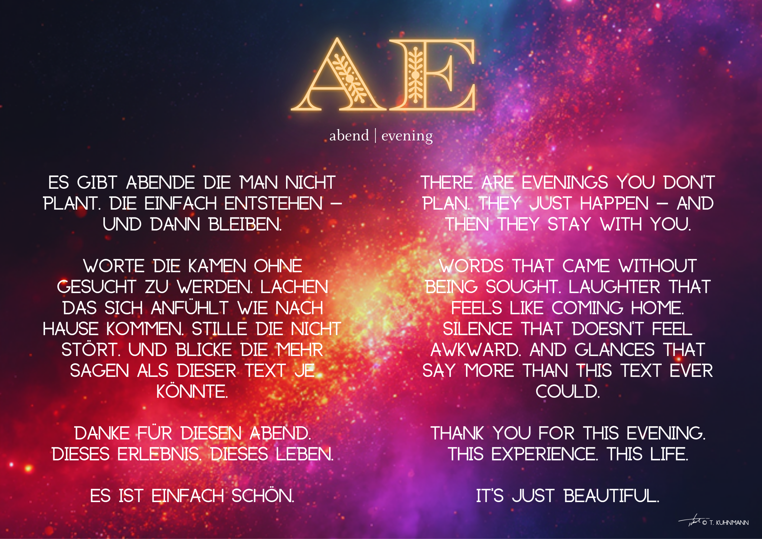 AE — Abend | Evening