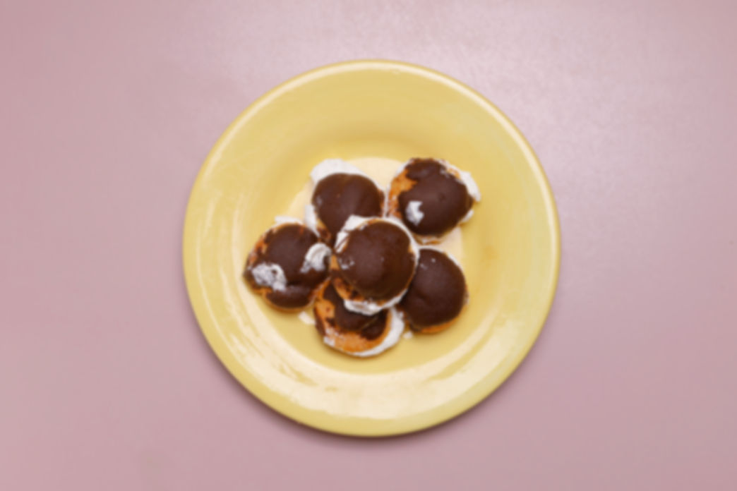 CHOCOLATE COVERED CREAM PUFFS
