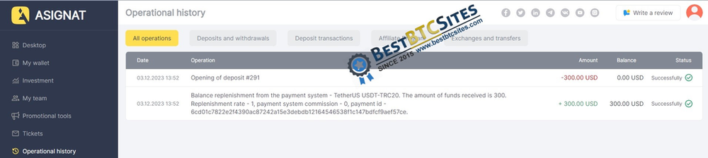 asignat.com,paying hyip,comments,payouts,hyip blog review