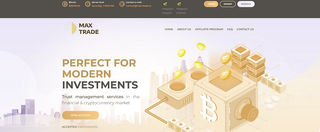 SCAM - Max-trade.cc Review: 1.4% - 2.8% Daily for 21 to 30 days (+5% blog bonus).